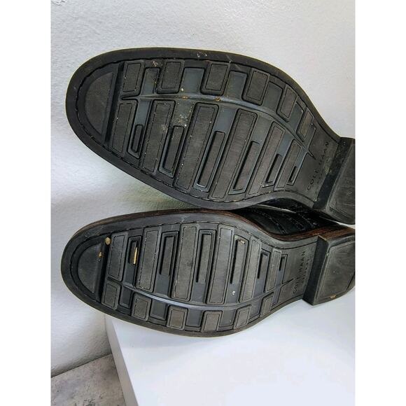 Cole Haan Hamilton Grand Dress Shoes Mens 9 Dark Brown Wing Tip Oxford - Picture 12 of 15